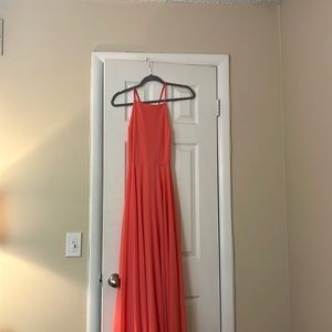 Lulu’s coral long dress only worn once